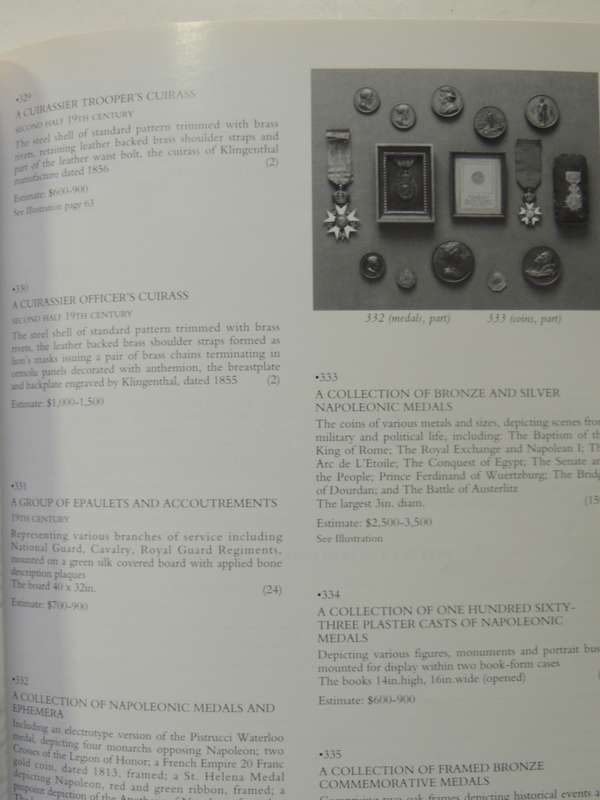 Napoleonica Auction - Christie's New York Tuesday 19 May 1998