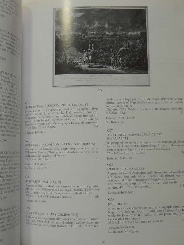 Napoleonica Auction - Christie's New York Tuesday 19 May 1998