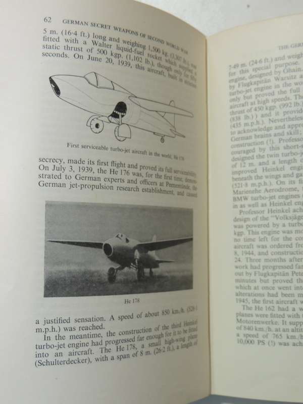 German Secret Weapons Of The Second World War - Rudolf Lusar    (1959 Very Scarce)