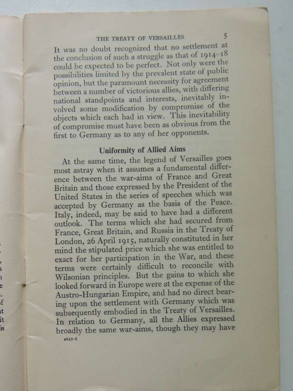 The Fourteen Points And The Treaty Of Versailles - G.M. Gathorne-Hardy