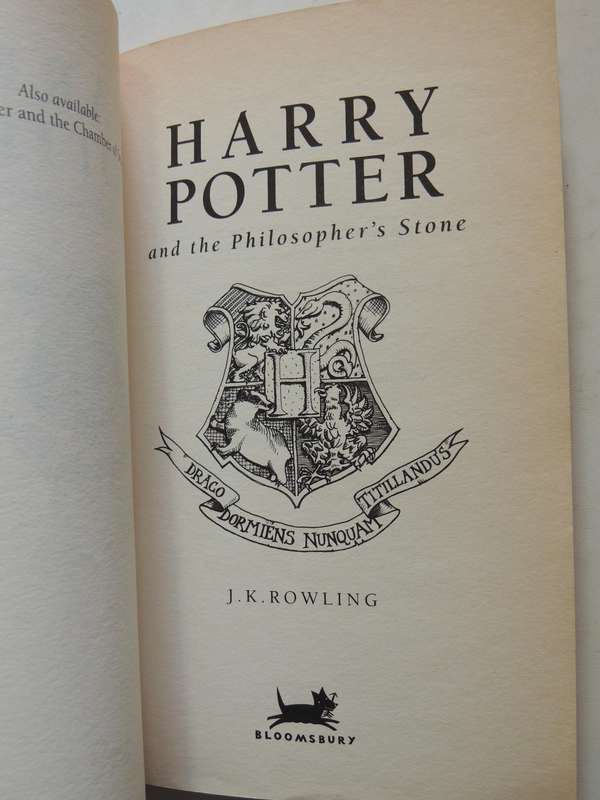 Harry Potter And The Philosopher's Stone - JK Rowling   FIRST EDITION 37th Printing