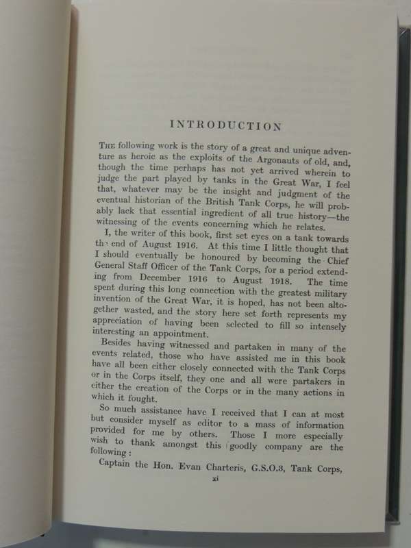 Tanks In The Great War 1914-1918 - J.F.C. Fuller   Limited Edition Of 500 copies, Scarce!