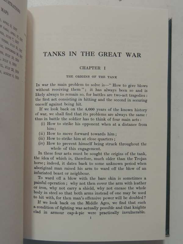 Tanks In The Great War 1914-1918 - J.F.C. Fuller   Limited Edition Of 500 copies, Scarce!