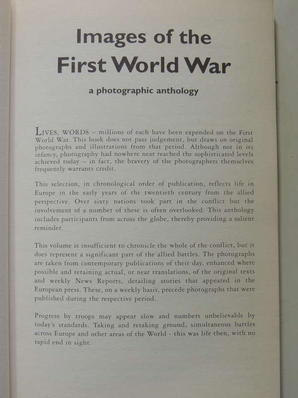 Images Of The First World War: A Photographic Anthology