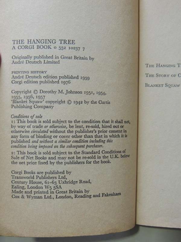 The Hanging Tree-   Dorothy M. Johnson