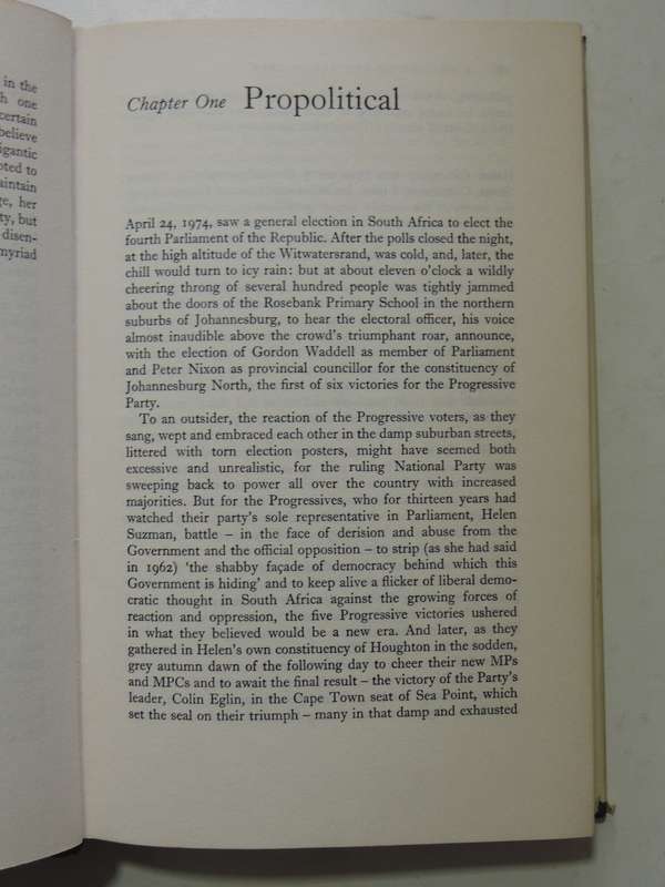 A Cricket In The Thorn Tree: Helen Suzman And The Progressive Party - Joanna Strangewayes-Booth