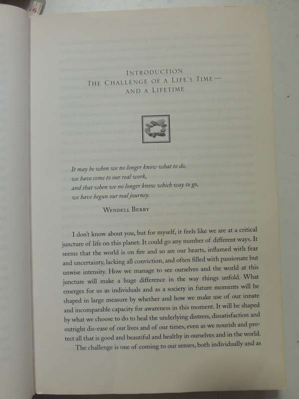 Coming to our Senses, Healing Ourselves and the World Through Mindfulness - Jon Kabat-Zinn
