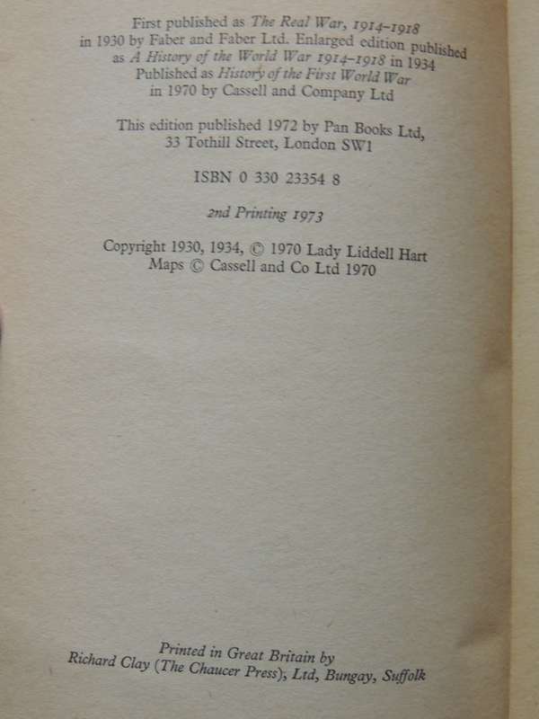 History Of The First World War - B.H. Liddel Hart