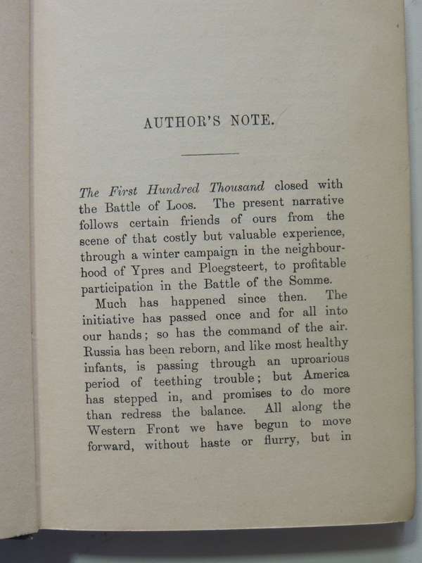 Carrying On - After The First Hundred Thousand - Ian Hay    1917 1st Edition
