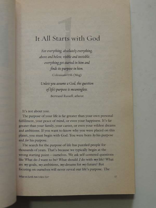 The Purpose Driven Life: What On Earth Am I Here For? - Rick Warren