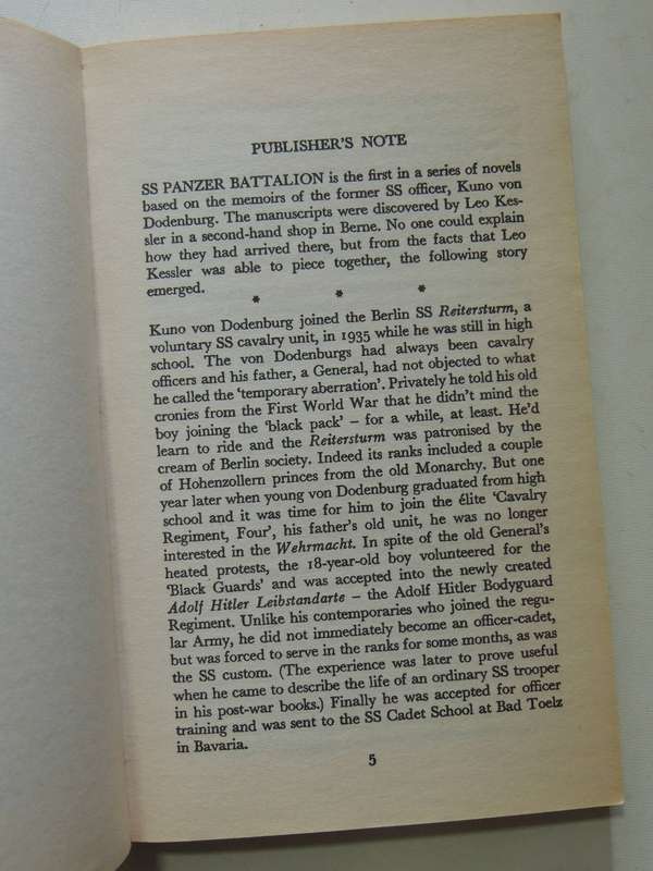 SS Panzer Battalion - Leo Kessler (pseudonym of Charles Whiting)