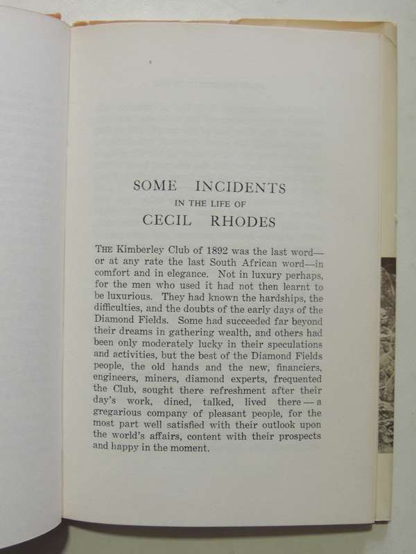 A Personal Record Of Some Incidents In The Life Of Cecil Rhodes - Vere Stent