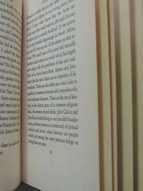 Freedom: Being The Rectorial Address Delivered At St. Andrews University Oct. 17th, 1934 - JC Smuts