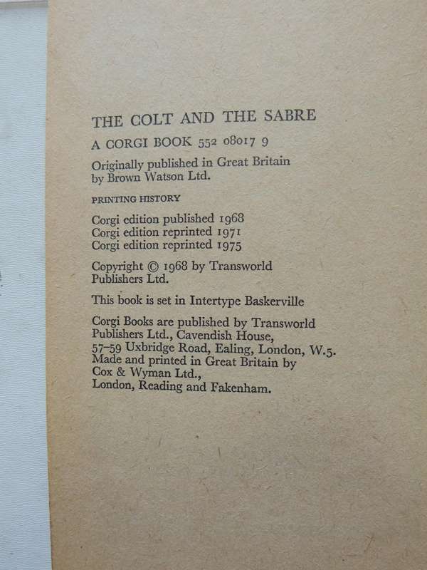 The Colt And The Sabre- J.T. Edson