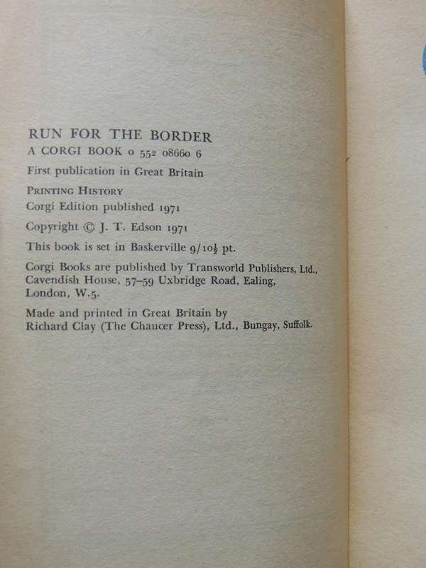 Run For The Border - J.T. Edson