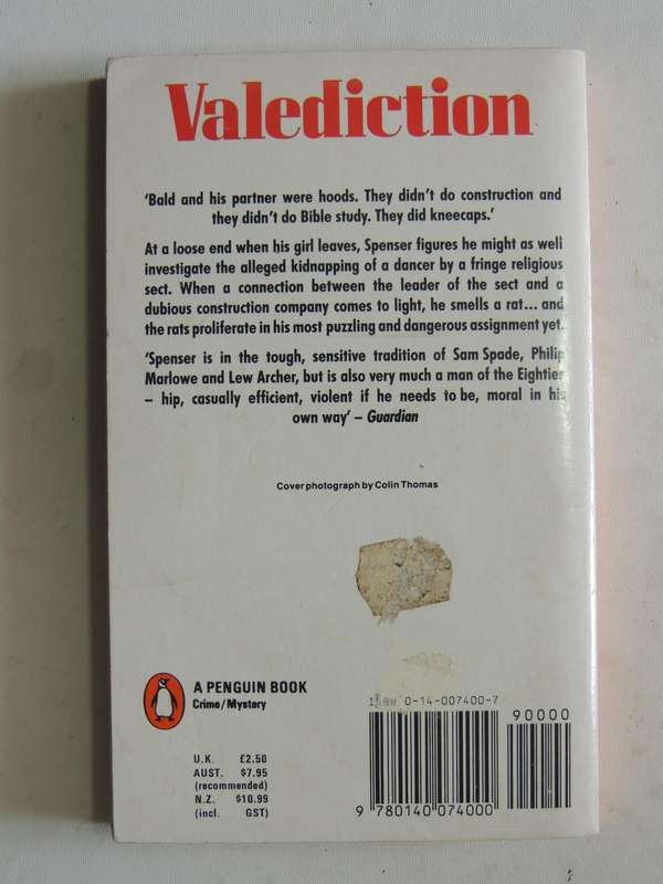 Valediction - Robert B. Parker