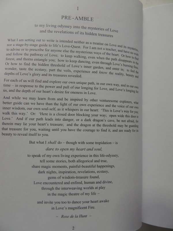 Love-Fire - A Living Odyssey Into The Mysteries of Love - Rose De La Hunt