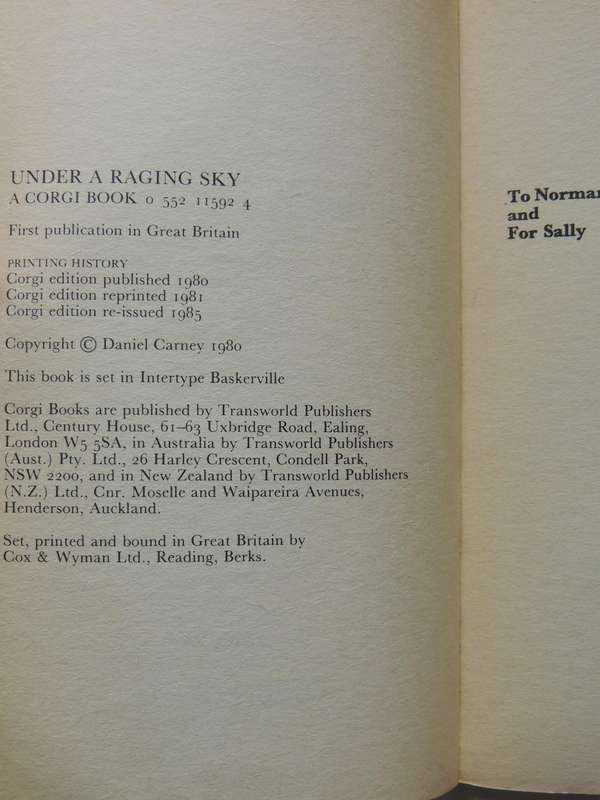 Under A Raging Sky - Daniel Carney