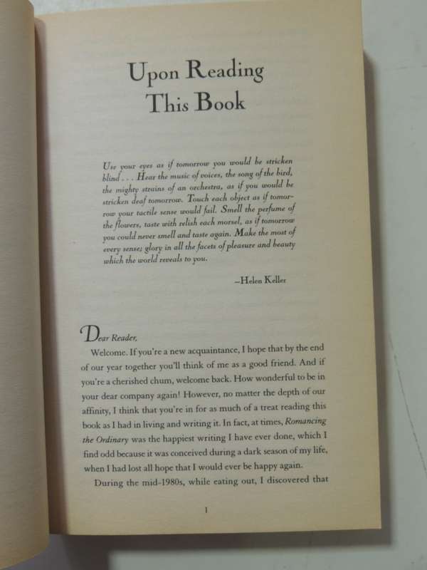 Romancing The Ordinary: A Year Of Everyday Indulgences- Sarah Ban Breathnach