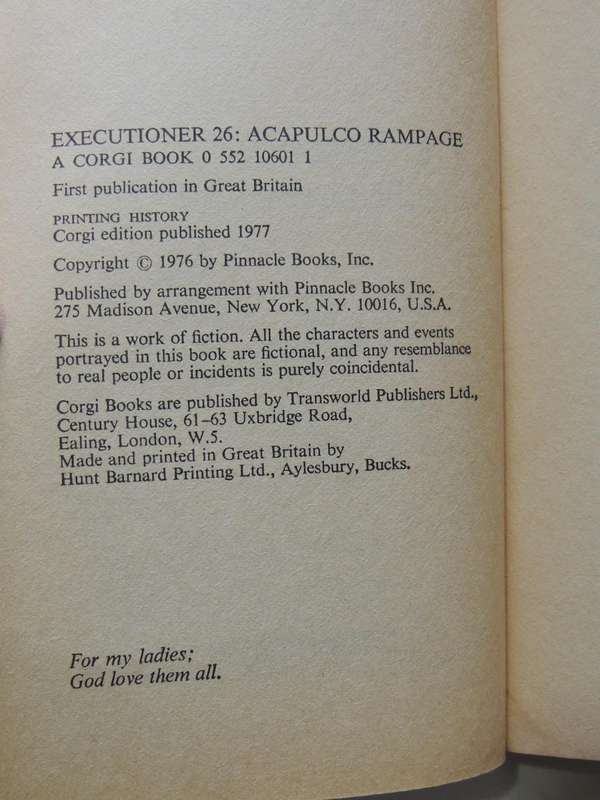 The Executioner 26: Acapulco Rampage  - Don Pendleton