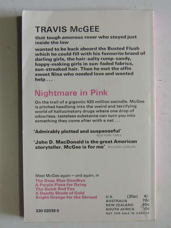 Travis McGee In Nightmare In Pink - John D. MacDonald
