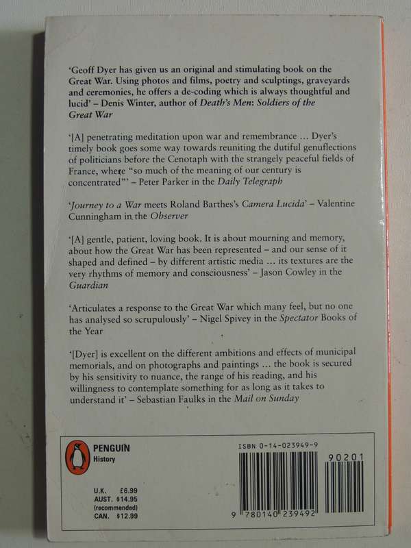 The Missing Of The Somme- Geoff Dyer