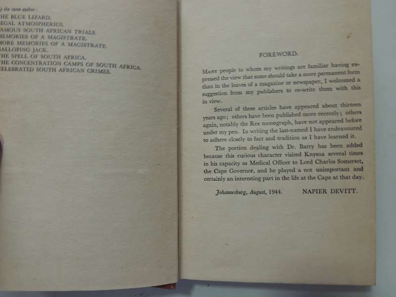 People and Places, Sketches from South African History - Napier Devitt