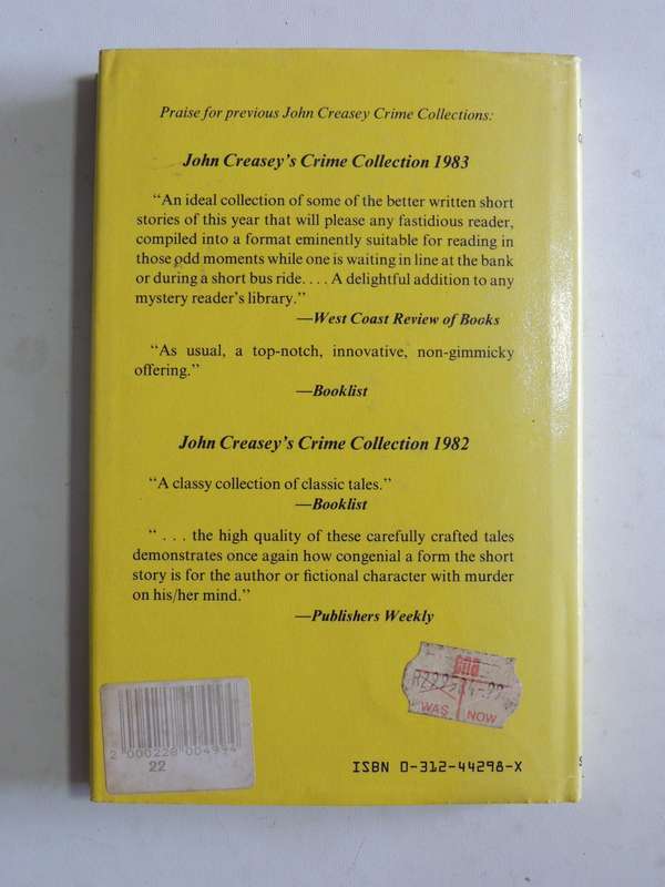 John Creasey's Crime Collection 1984  - ed Herbert Harris   1st US Edition