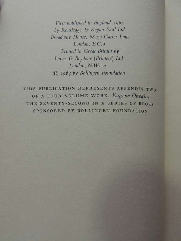 Notes on Prosody - Vladimir Nabokov   1965