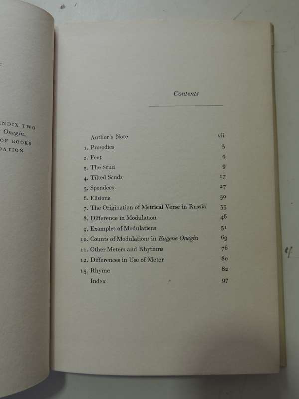 Notes on Prosody - Vladimir Nabokov   1965