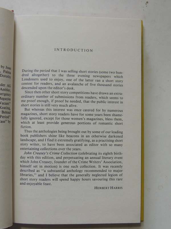 John Creasey's Crime Collection 1984  - ed Herbert Harris   1st US Edition