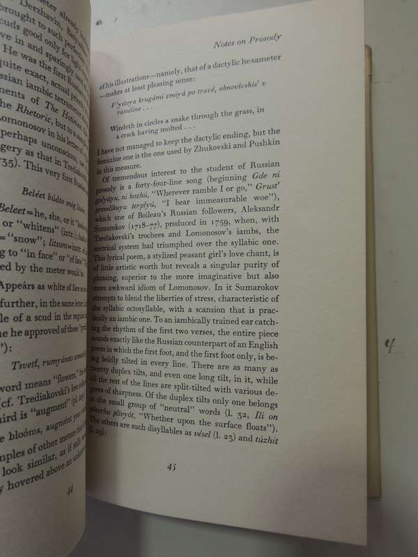 Notes on Prosody - Vladimir Nabokov   1965