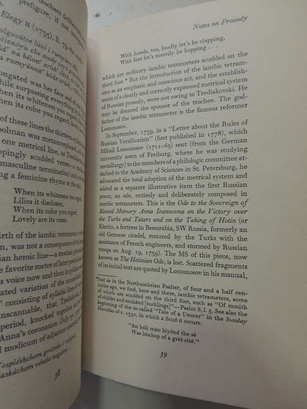 Notes on Prosody - Vladimir Nabokov   1965