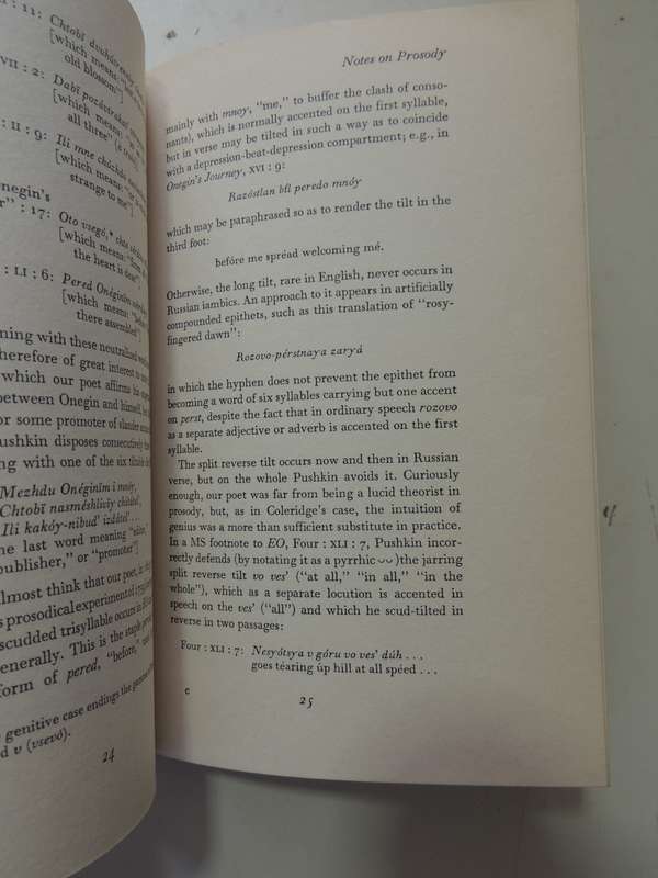 Notes on Prosody - Vladimir Nabokov   1965
