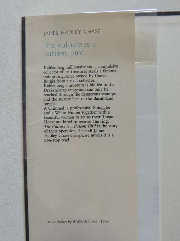 The Vulture Is A Patient Bird  - James Hadley Chase   1st UK Edition 1969