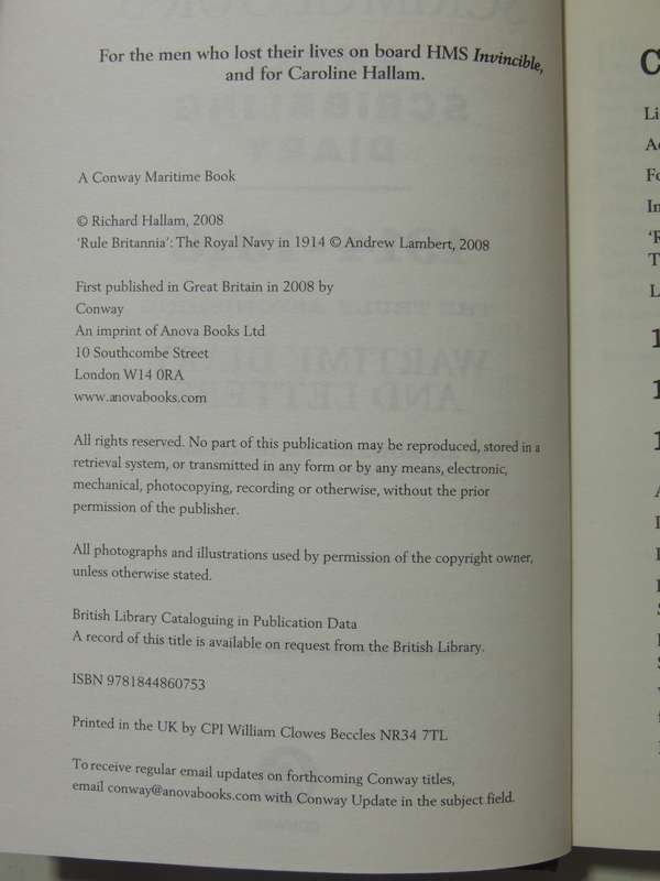 Scrimgeour's Small Scribbling Diary 1914-16 ..Wartime Diary ..Of An Edwardian - Richard Hallam