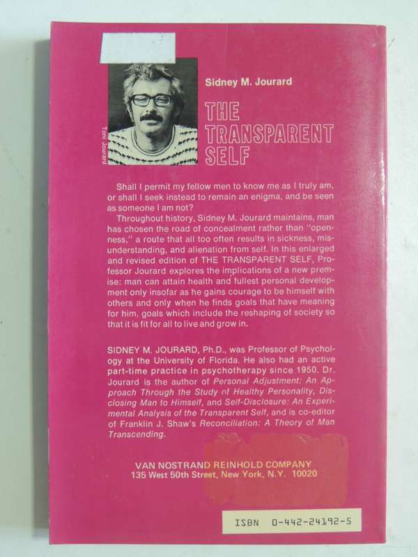 The Transparent Self - Sidney M. Jourard