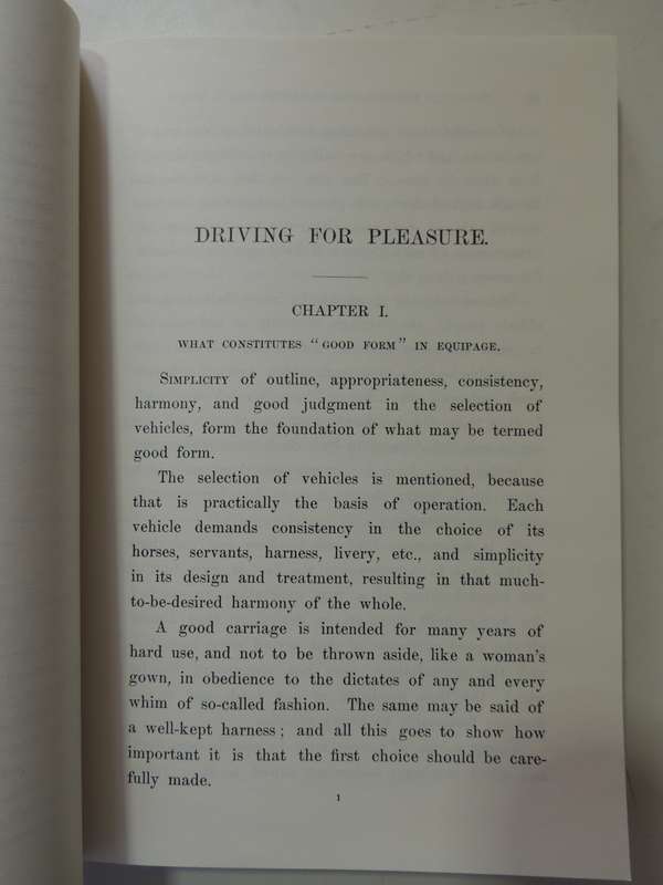 Driving Horse-Drawn Carriages for Pleasure, The Classic Illustrated Guide to...- Francis T Underhill