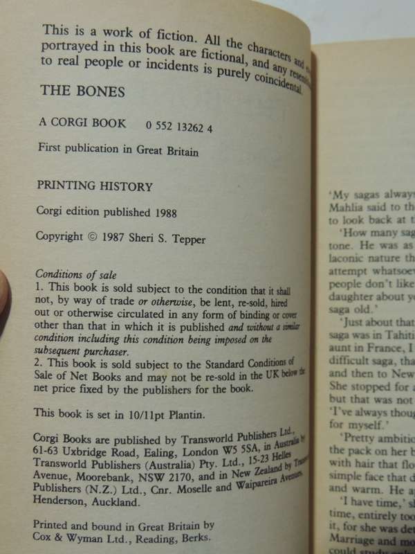 The Bones- Sheri S Tepper