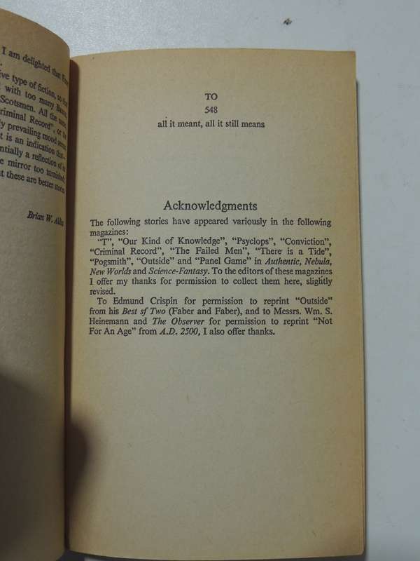 Space, Time and Nathaniel - Brian Aldiss