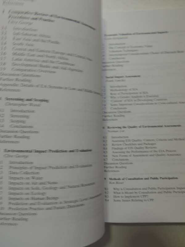Environmental Assessment in Developing and Transitional Countries - Ed Norman Lee, C George