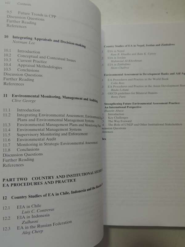 Environmental Assessment in Developing and Transitional Countries - Ed Norman Lee, C George