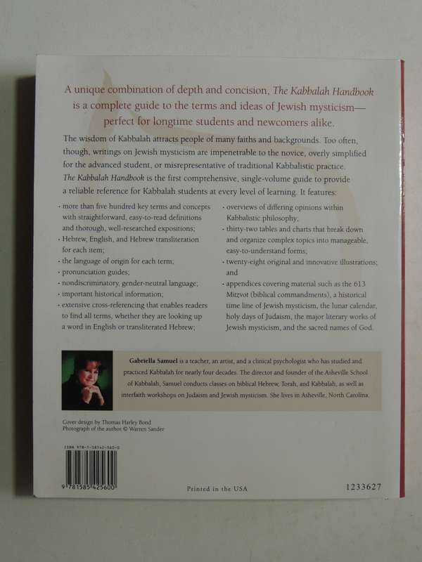 The Kabbalah Handbook: Concise Encyclopedia Of Terms & Concepts In Jewish MysticismGabriella Samuel