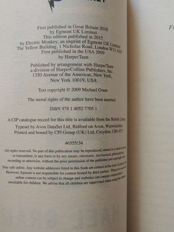 The Gone Series, GONE, HUNGER, LIES, PLAGUE, FEAR, LIGHT - Michael Grant 6 VOLUMES
