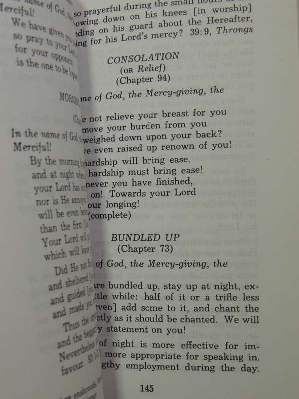 Selections From The Noble Reading: An Anthology Of Passages From The Qur'an - trans Dr. T.B. Irving