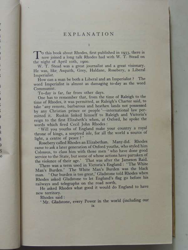 Rhodes - Sarah Gertrude Millin   New And Revised Edition