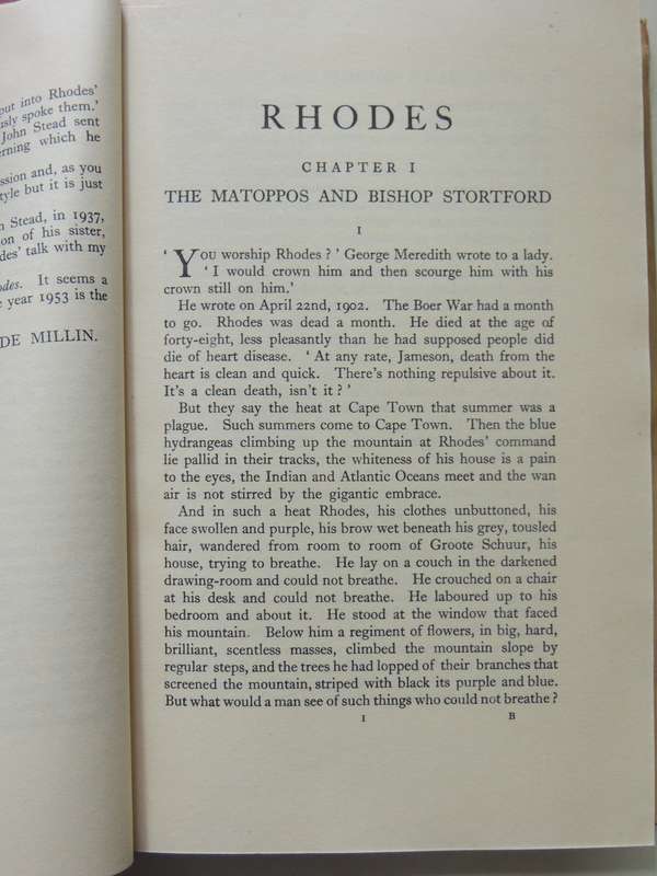 Rhodes - Sarah Gertrude Millin   New And Revised Edition