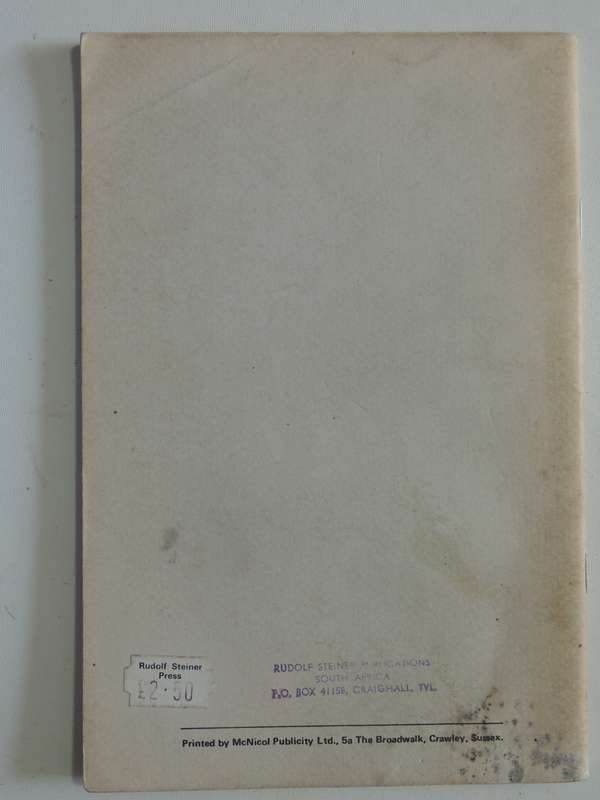 First Scientific Lecture Course Light Course Stuttgart 1919-20 Vol. 1 - Rudolf Steiner  1977