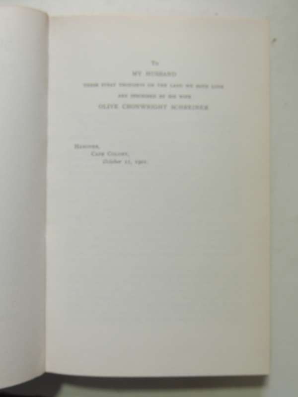 Thoughts On South Africa - Olive Schreiner