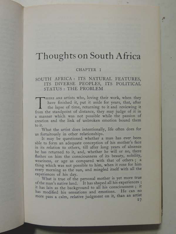Thoughts On South Africa - Olive Schreiner